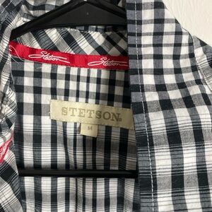 Stetson Monochrome Checkered Men's Shirt